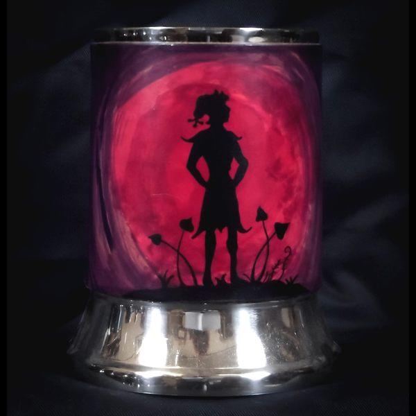Pink Elf  Leather Tankard Cover on Tankard
