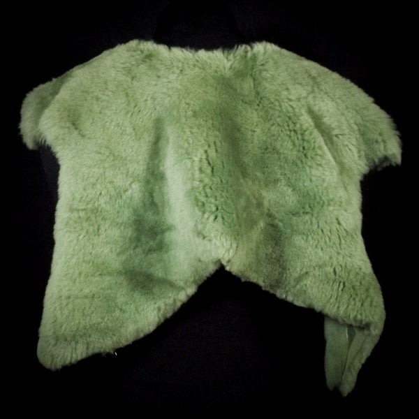 Mini Sheepskin Mantle - Soft Green