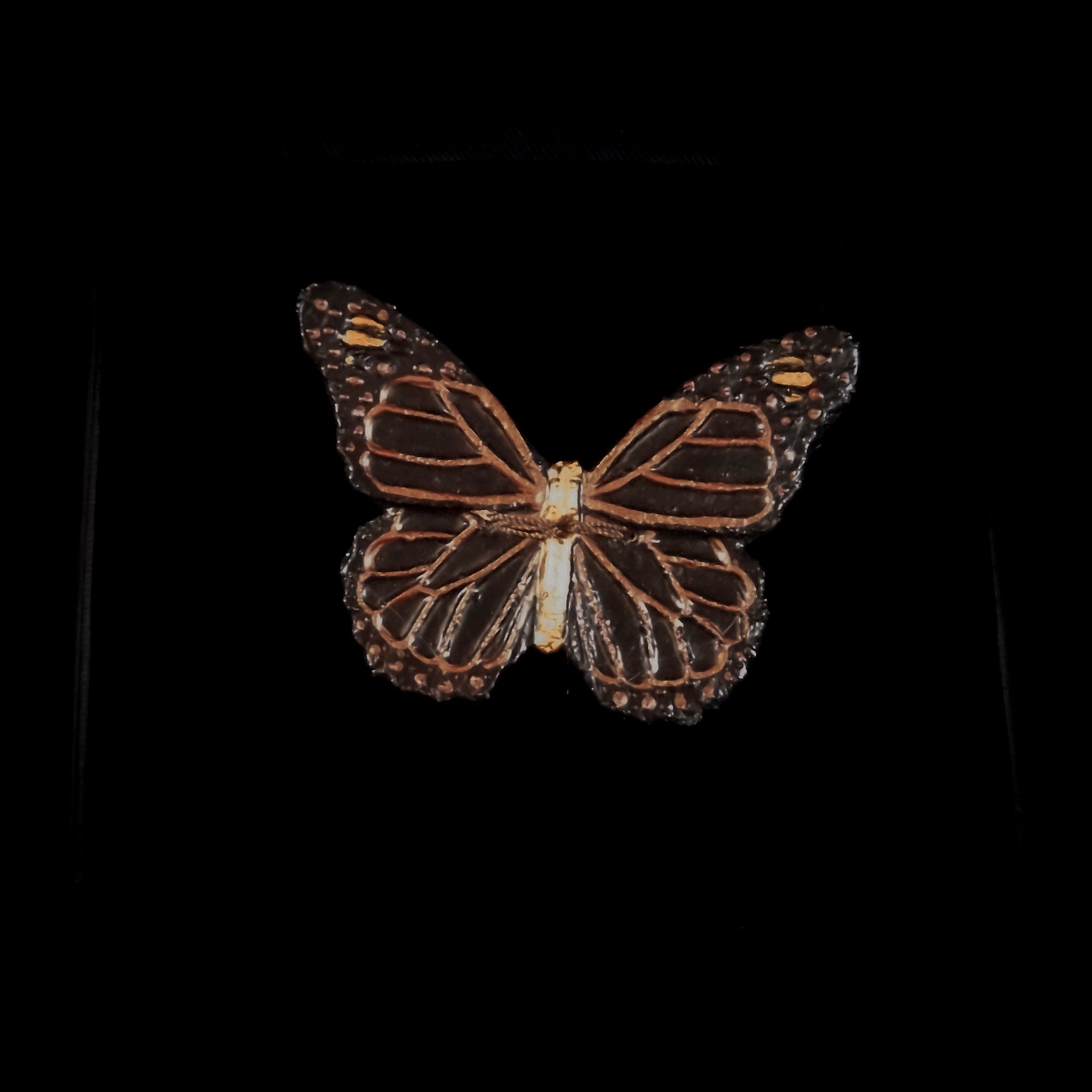 Handmade Leather Butterfly Brooch - 6cm