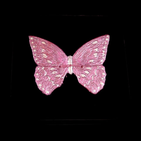 Handmade Leather Butterfly Brooch - 7cm