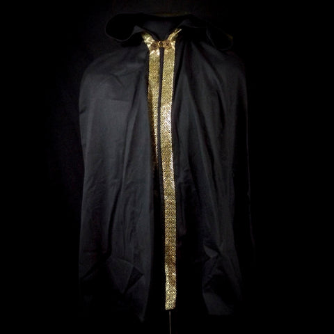 Black Cotton Kids Cloak 9-10y