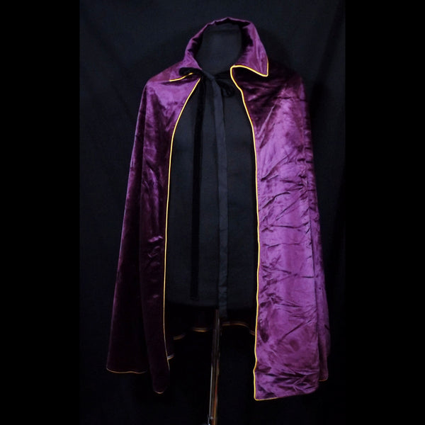 Velvety Purple Side or Front Cloak