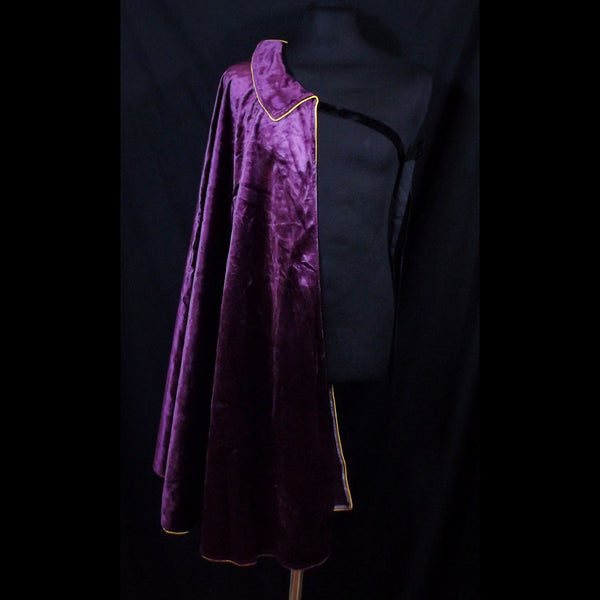 Velvety Purple Side or Front Cloak