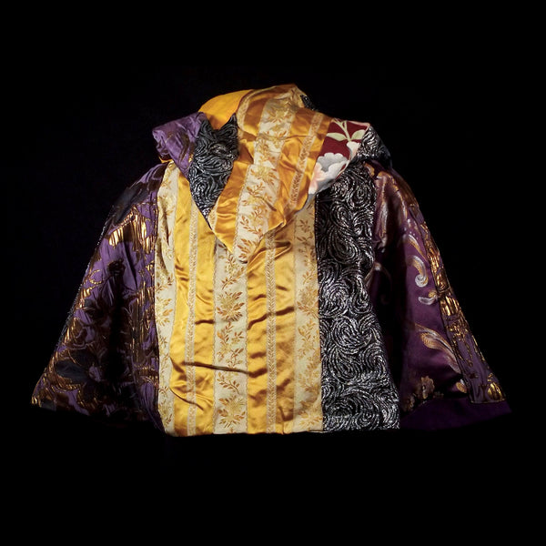 Purple & Yellow Patchwork Capelet