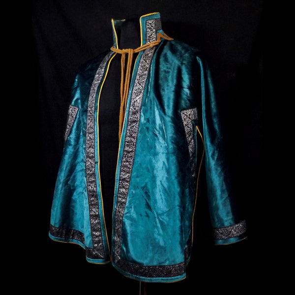 Velvety Teal Side or Front Cloak