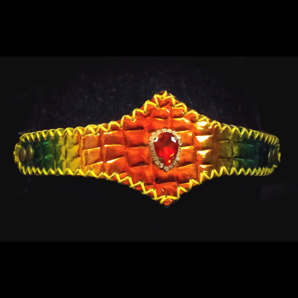 Iridescent Colour Change Leather Circlet