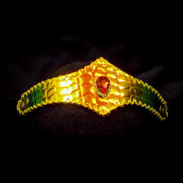 Iridescent Colour Change Leather Circlet