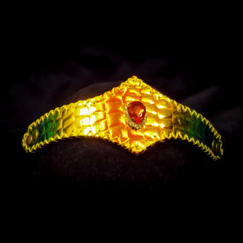 Iridescent Colour Change Leather Circlet