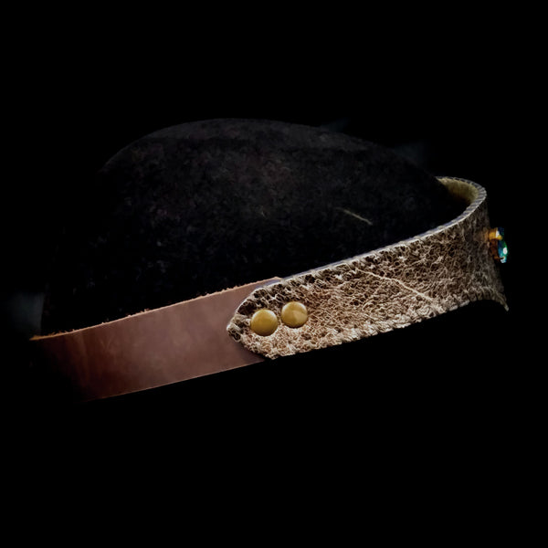 Antique-Golden Leather Circlet