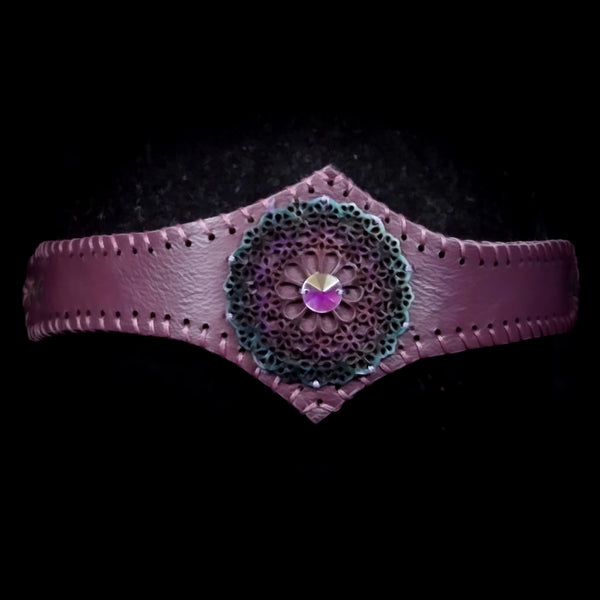 Purple  Leather Circlet