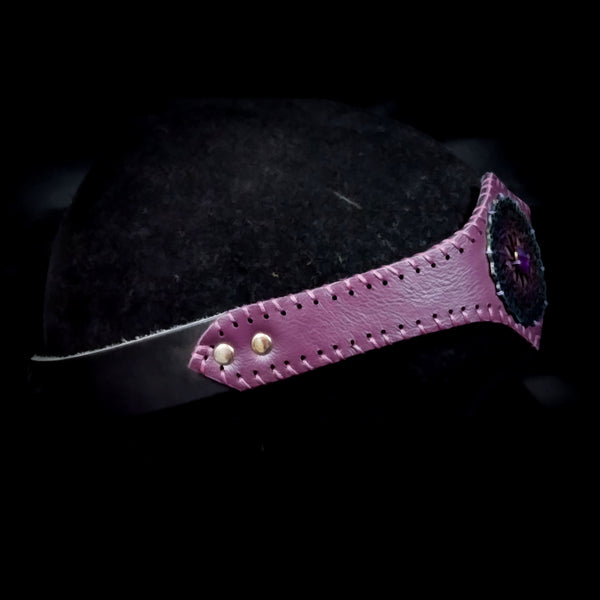 Purple  Leather Circlet