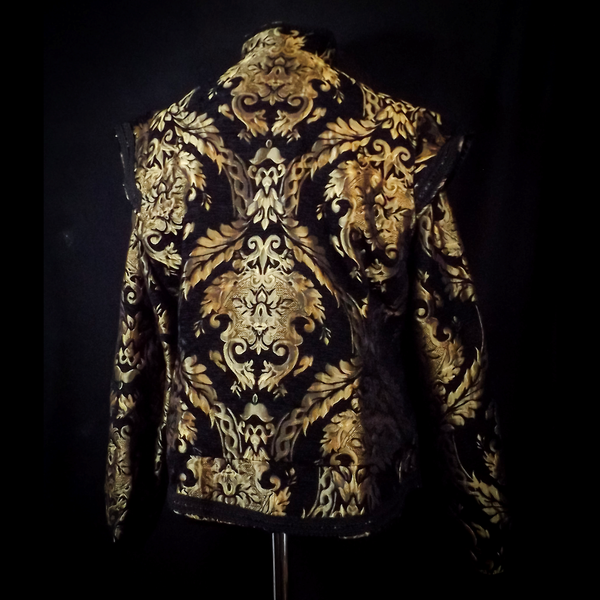 Black and Gold Doublet - Detachable Sleeves