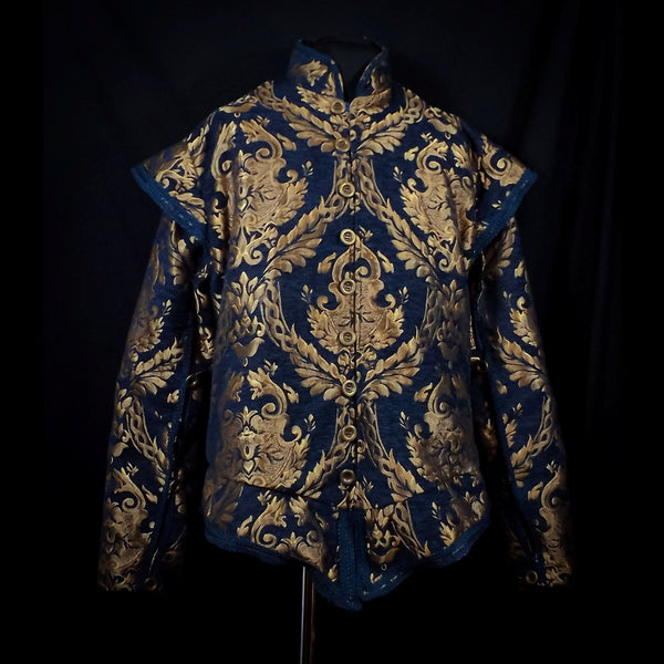 Blue and Gold Doublet - Detachable Sleeves