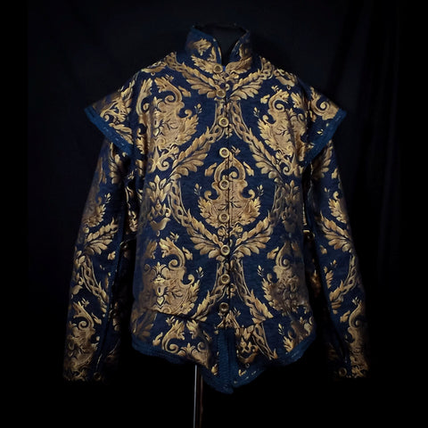 Blue and Gold Doublet - Detachable Sleeves