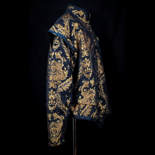 Blue and Gold Doublet - Detachable Sleeves