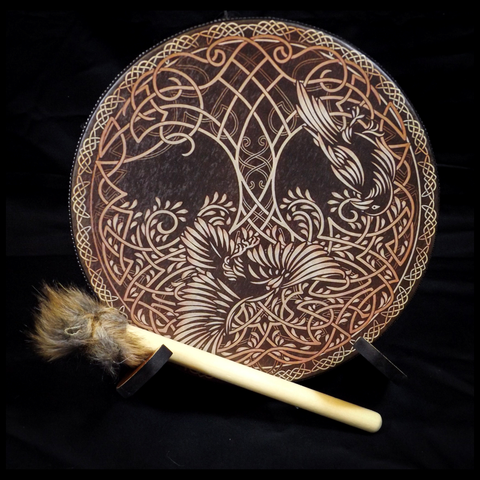 Celtic Tree of Life Ritual Drum - 10 Inches