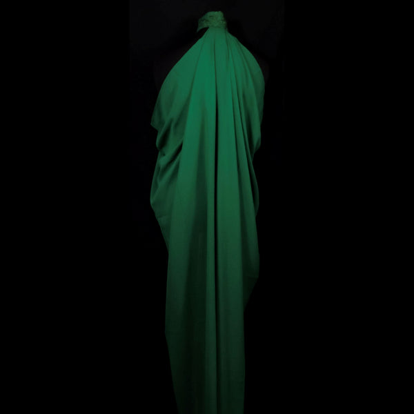 Draping Floaty Chiffon Sleeveless Cloak - Forest Green