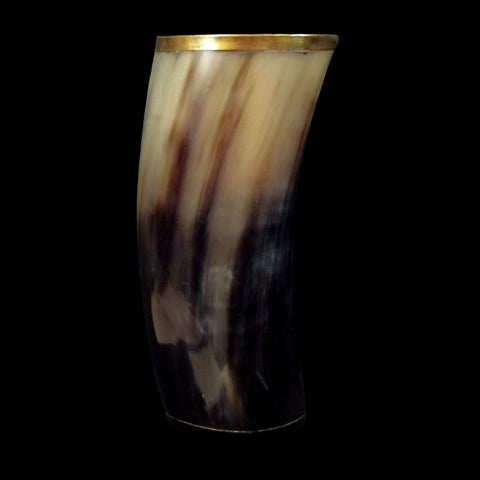 Ox Horn Brass Trimmed Cup #1