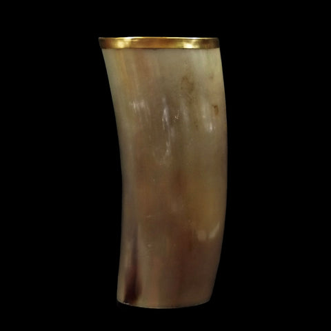 Ox Horn Brass Trimmed Cup #3