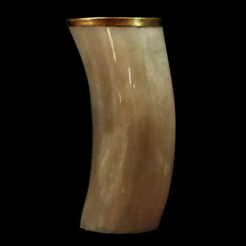 Ox Horn Brass Trimmed Cup #4