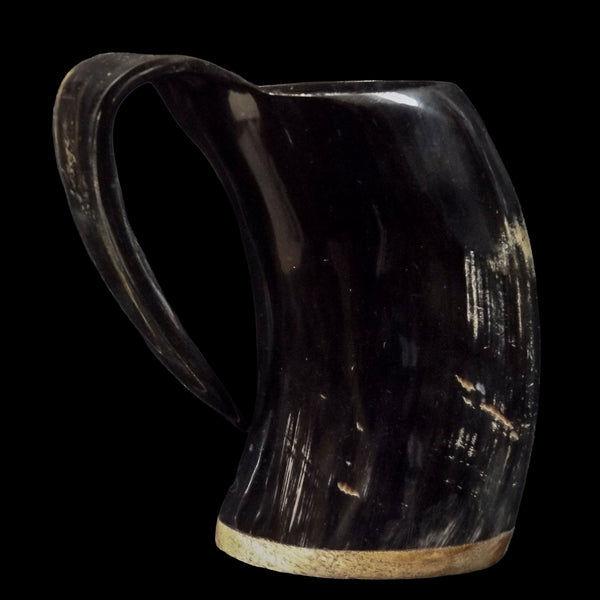 Horn Tankard with Wood Base #10