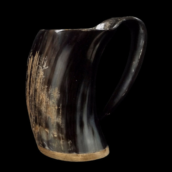 Horn Tankard with Wood Base #10