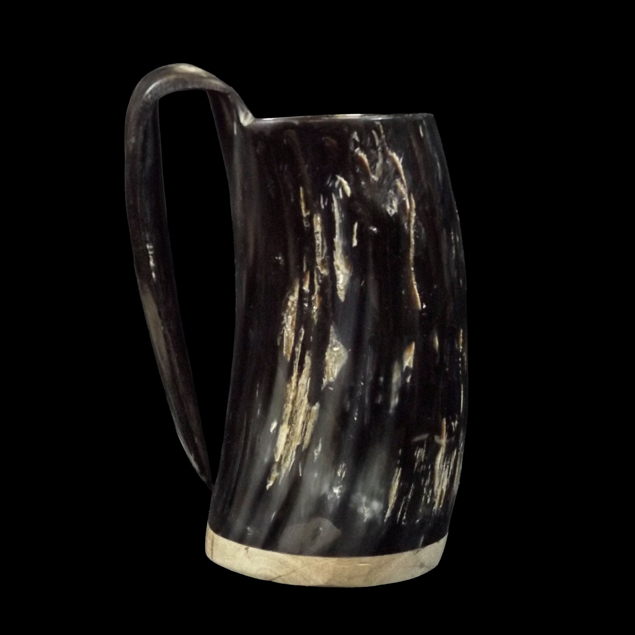 Horn Tankard with Wood Base #4