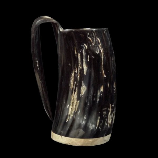Horn Tankard with Wood Base #4