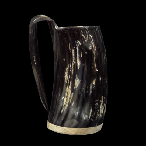 Horn Tankard with Wood Base #4