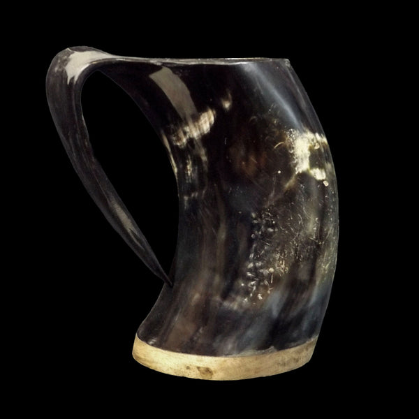Horn Tankard with Wood Base #6