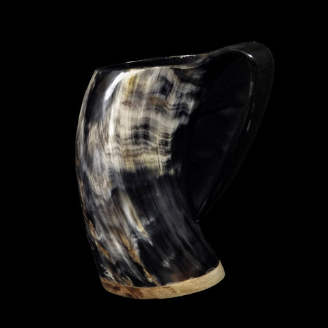 Horn Tankard with Wood Base #7