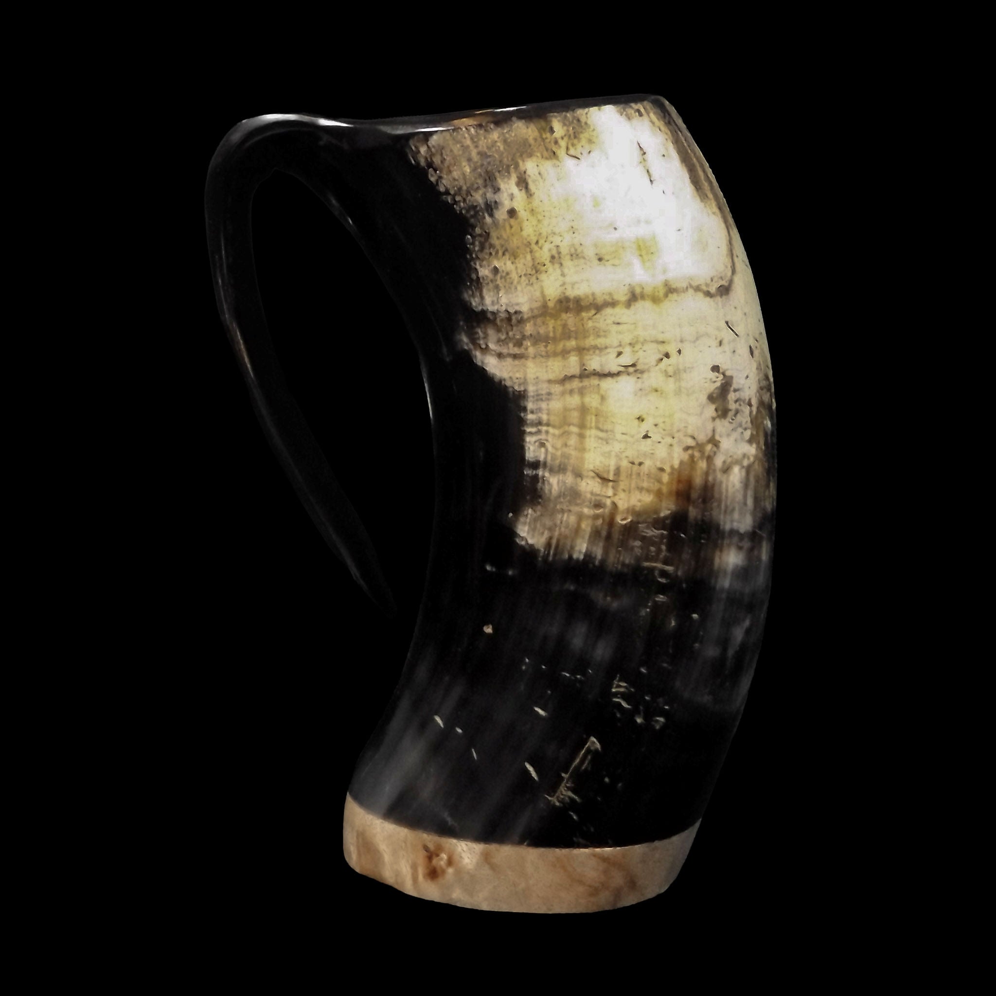 Horn Tankard with Wood Base #8
