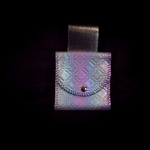 Square Belt Pouch 12.5*13cm - Iridescent Lilac Octogan