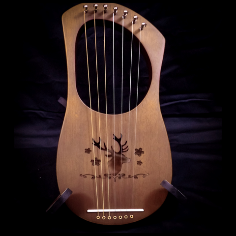 Brown Medium Lyre - 7 String