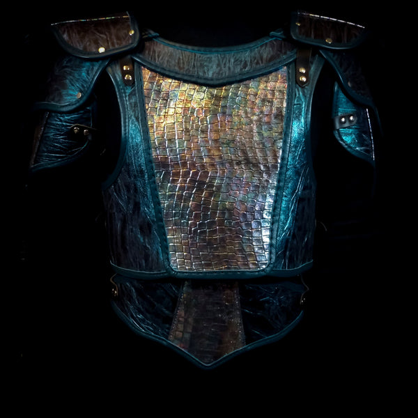 Mage Armour - Full Set Turquoise & Iridescent Dragonscale