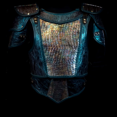 Mage Armour - Full Set Turquoise & Iridescent Dragonscale