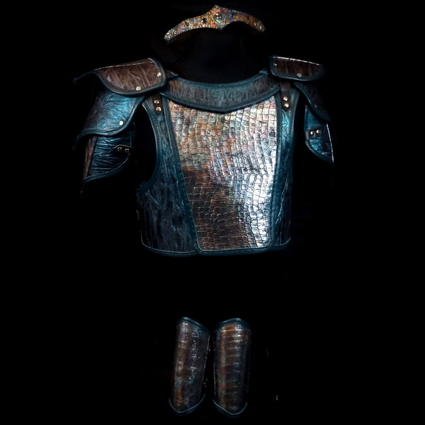 Mage Armour - Full Set Turquoise & Iridescent Dragonscale