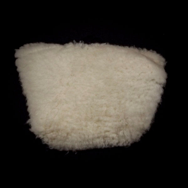 Natural Cream Sheepskin Mantle - Eagle Buckle