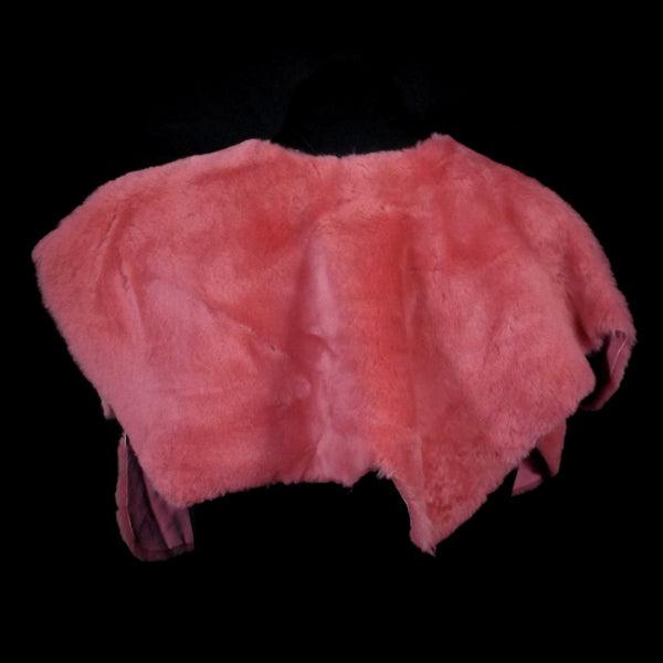 Mini Sheepskin Mantle - Coral Pink