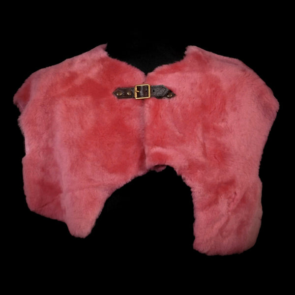 Mini Sheepskin Mantle - Coral Pink