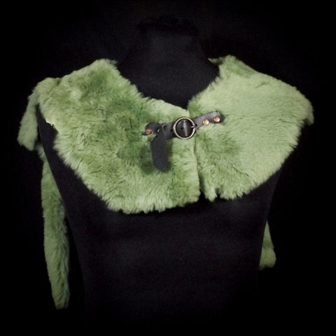 Mini Sheepskin Mantle - Soft Green