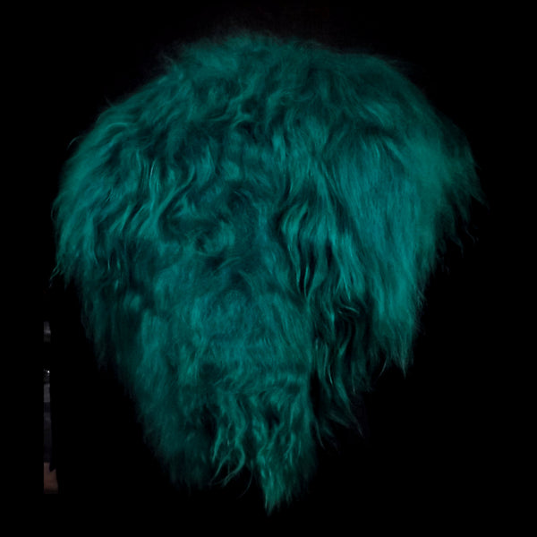 Teal Icelandic Sheepskin Mantle