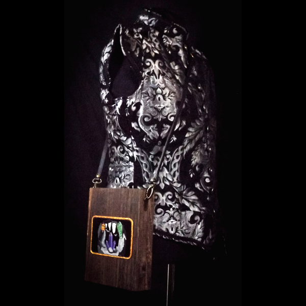 Crystal Cave Messenger Box Bag with Notebook and Stationary