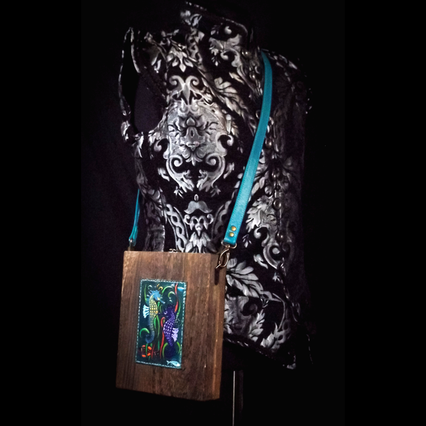 Seahorse Messenger Box Bag with Notebook and Stationary