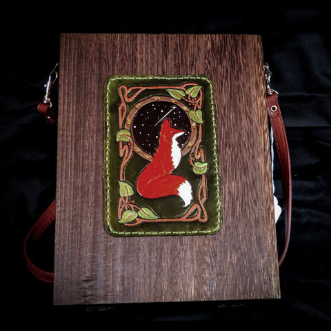 Fox Messenger Box Bag with Notebook and Stationary