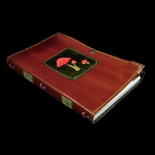 Mushroom Flowers Messenger Box Bag with Notebook and Stationary