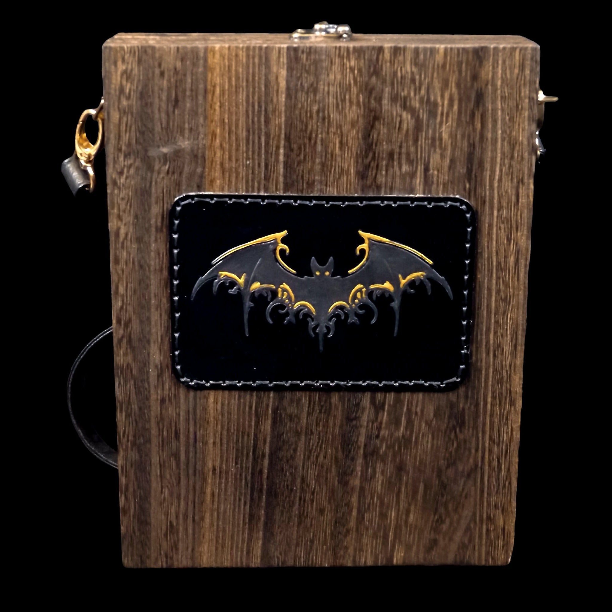 Bat Messenger Box Bag with Notebook and Stationary