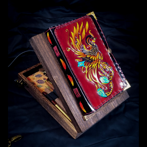 Phoenix Messenger Box Bag with Notebook and Stationary