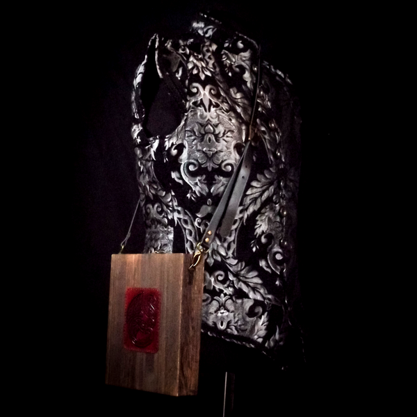 Celtic Dragon Messenger Box Bag with Notebook and Stationary