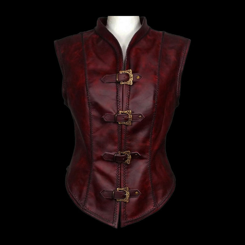 Dark Red Femme Jerkin